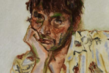 Charles Laib Bitton, Untitled, Florence June 2024, Oil on Canvas, 63 x 98 cm (detail)