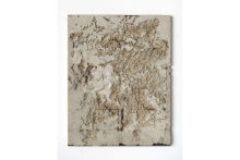 Alessandro Piangiamore, Ieri Ikebana 09032017, 2017, Concrete, flora, metal, 64 x 50 x 2,5 cm
