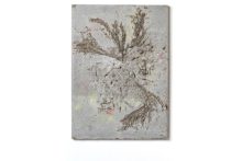 Alessandro Piangiamore, Ieri Ikebana 19122017, 2017, Concrete, flora, metal, 141 x 101 x 2,5 cm
