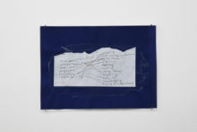 G. Küng, Components of Love, 2019, Pen, flour paste and paper, 8,25 x 11,75 cm