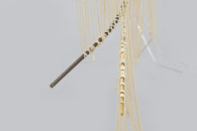 Esther Gatón, Bees Jàr Cantinha Fei, 2018, Iron, cotton, brass and hemp rope, Variable dimensions, Installation view at Irène Laub Gallery, Brussels (BE), 2019