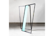 José Pedro Croft, Untitled, 2019, Iron, glass and mirror, 250 x 170 x 80 cm