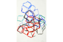 Bernard Villers, Pierre qui roule, 2009, Acrylic on paper, 49,9 x 69,9 cm