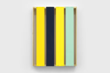 Bernard Villers, Cageot 4 couleurs, 2019, Acrylic paint on wood, 39 x 29 x 4,5 cm