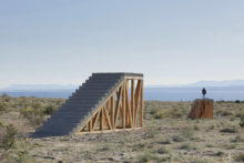 Iván Argote, A point of view, installation in Salton Sea, Coachella Valley (US), 2019