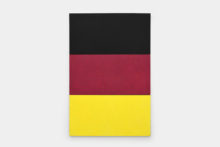 Bernard Villers, Les noirs, les jaunes, les rouges (4), 2020-22, Tempera on canvas mounted on wood, 90,4 x 60 x 2,2 cm