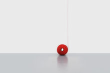 Bernard Villers, Bobine rouge, 2022, Coil of thread, variable dimensions