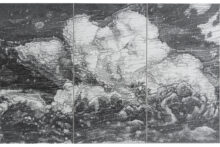 François Réau, To what extent X, 2022, Pencil crayon and graphite on paper mounted on canvas, 240 x 375 cm