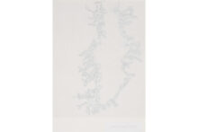 Gudny Rosa Ingimarsdottir, kátust, 2024, pencil, gouache, typing and sewing on paper, 36,8 x 28,1 cm
